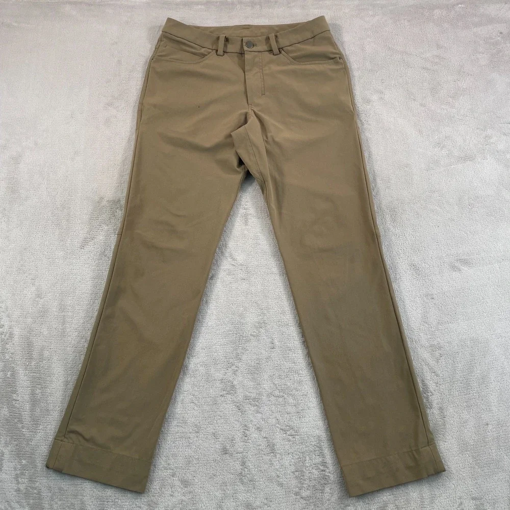 Lululemon ABC Classic Pants Men 30x31 Artifact Warpstreme Stretch Wicking Casual